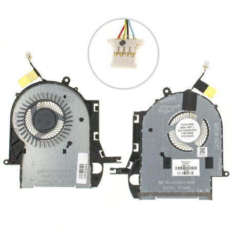 Вентилятор HP Pavilion x360 15-BR 924513-001 924513 001 023.1008T.001 NBA-15P FSFTB5M NFB80A05H-002 NBA 15P NFB80A05H 1008T 023