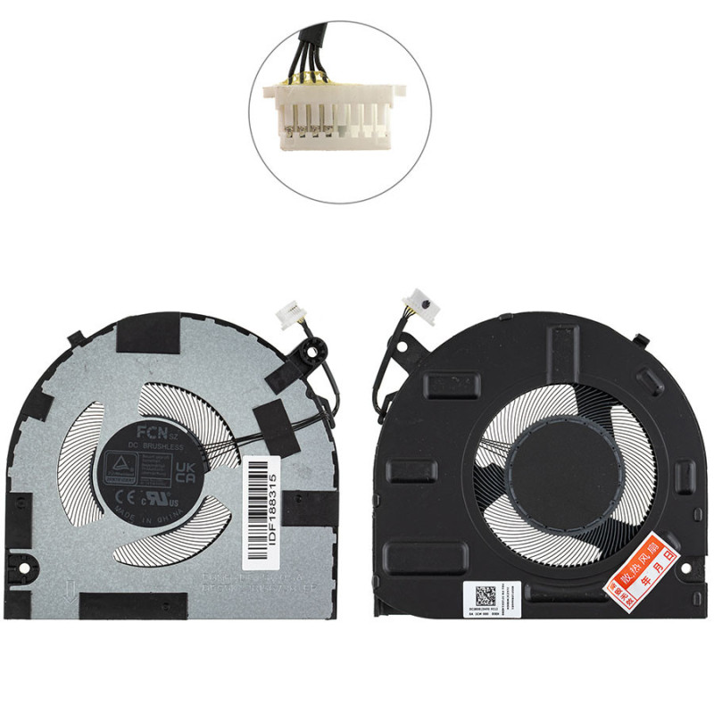 Вентилятор для ноутбука Lenovo IdeaPad Slim 5 16IRU9 DFS5K22B156738 DC280013MF0FCC2 5F10S14162 5F10S14090 5F10S14091