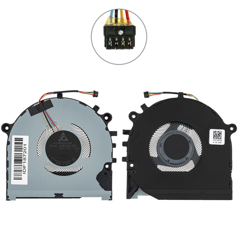 Вентилятор Lenovo ThinkBook 13s-IML 5F10S13904 DFS5K123043630 DFS150305140T NS55C09-18G05 ND55C34-18A13 20RR0003GE 20RR0003DS