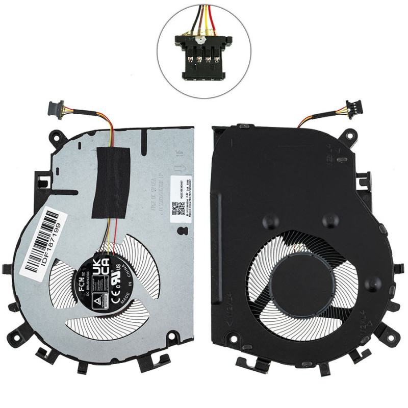 Вентилятор Lenovo ThinkBook 16 5F10S14027 DFS5M325063B1R HQ23300363007 SF10R66504 DFS5H22404666R HQ23300373007 HQ23300365007 G4