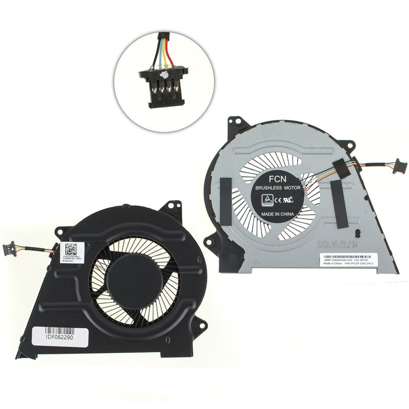 Вентилятор LENOVO IdeaPad Flex 5 14IIL05 5F10S13911 FCN FMF0 DFS5K121154913 5F10S13911 FCV023100JC0012 023.100JC.0012 100JC 023