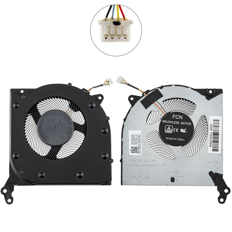 Вентилятор LENOVO Legion 5 15ARH05 15IMH05H 17IMH05 17IMH05H 5V CPU 82EY00VYRK 82EY00VWAR 82EY00VXGJ 82EY00VVLM 82EY00VUAR
