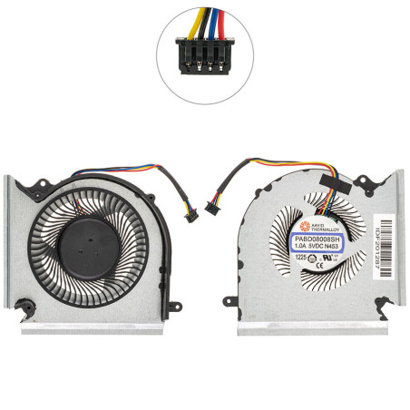 Вентилятор MSI GE66 GL66 GP66 MS-1541 MS-1542 CPU VGA FAN Raider 10SGS MS 1541 10SF 10SFS 10SE Valhalla PABD08008SH N453 N454