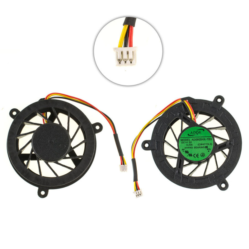 Вентилятор для ноутбука TOSHIBA Satellite M300 M305D M331 M332 M333 M335 M336 M337 M338 L310 DC 5V 0.25A 3pin ADDA AD0605HX-TB3