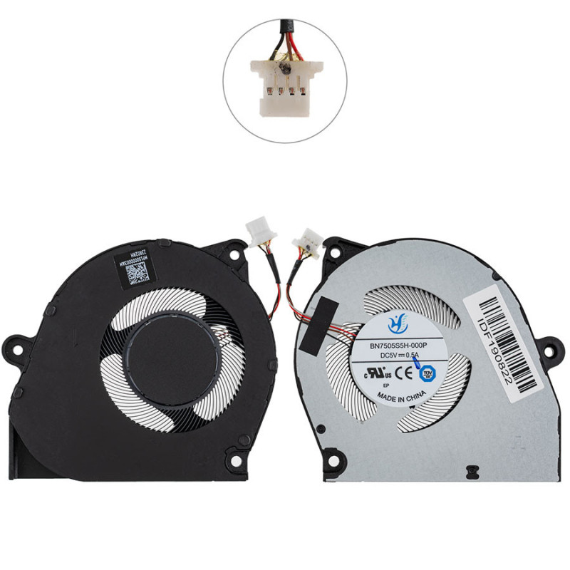 Вентилятор для ноутбука Xiaomi Book Pro 14 MIA2207 GPU Вентилятор для ноутбука Xiaomi Book Pro 14 MIA2207 GPU