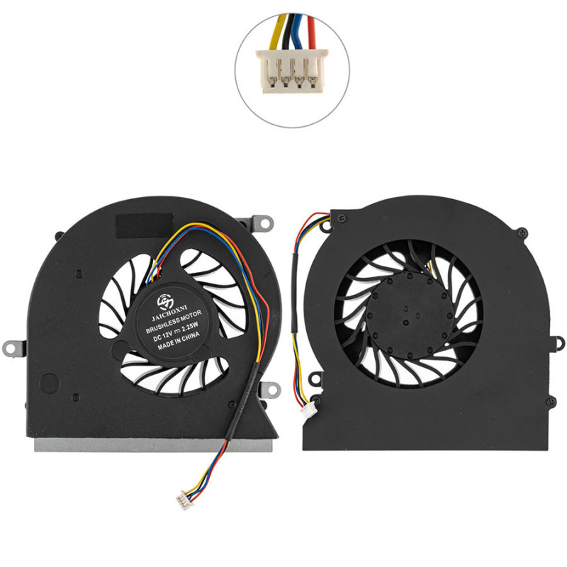 Вентилятор для ноутбука MSI GT62 GT62VR DC 12V 0.65A 4pin PABD19735BM 12 V 0.65 A 4 pin