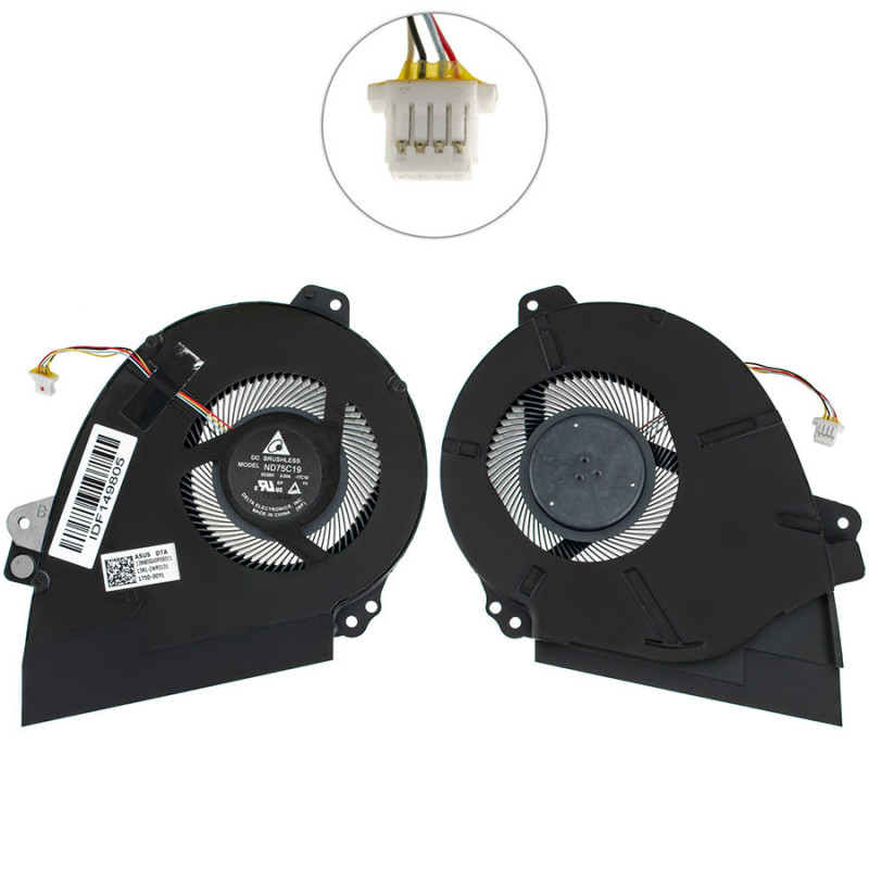 Вентилятор для ноутбука ASUS GX501VI CPU FAN GX501VIK GX501VSK series 13NB0GU0P06011