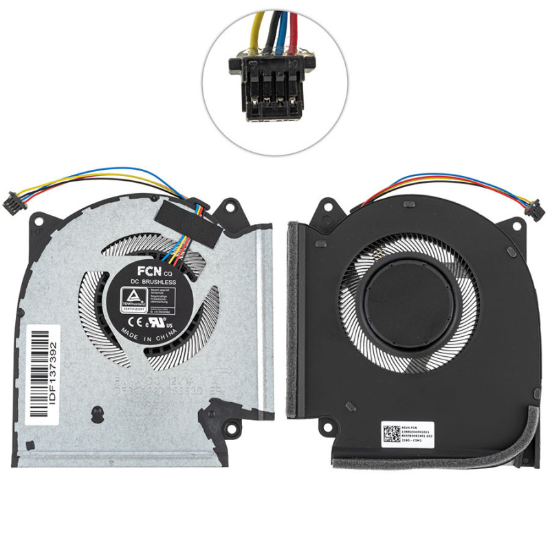 Вентилятор для ноутбука ASUS ROG Strix SCAR 15 G533QR G733QS G713QR VGA FAN 12 V 13NR0540P02011