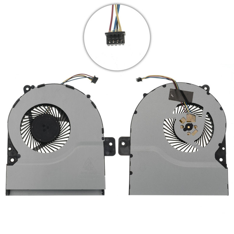 Вентилятор для ноутбука ASUS X751LA X751LD X751MD DC 5 V 0.40 A 4 pin DELTA KSB0705HBA01 13NB04I1P14011
