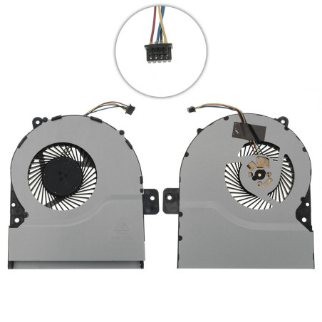 Вентилятор для ноутбука ASUS X751LA X751LD X751MD DC 5 V 0.40 A 4 pin DELTA KSB0705HBA01 13NB04I1P14011