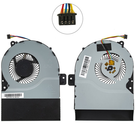 Вентилятор для ноутбука ASUS X751LB X751LDB X751LJ DC 5 V 0.40 A 4 pin DELTA KSB0705HBA01 13NB04I1AM0501
