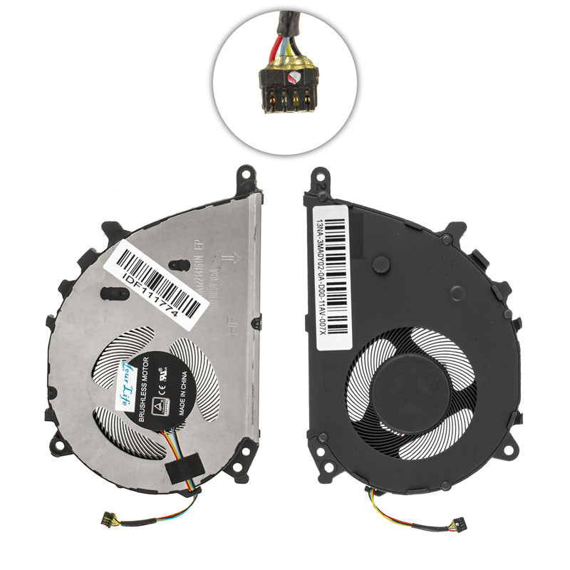 Вентилятор ASUS ZenBook UX325JA UX325UA UX425JA UX425UA DFS5K12214161N 90NB0QY1-M06070 90NB0QY1-M05950 90NB0QY1-M03450 90NB0QY1