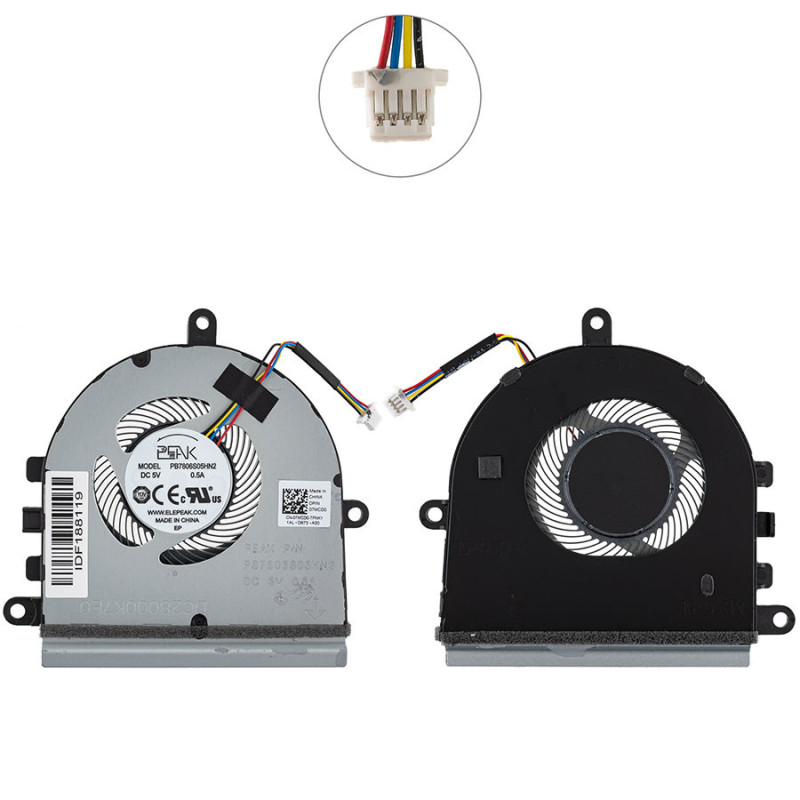 Вентилятор для ноутбука Dell Inspiron 3595 3501 5570 07MCD0 DC28000K7R0 FK39DFS531005MC0T DC28000K7F0 DC28000K7E0 PB7806S05HN2