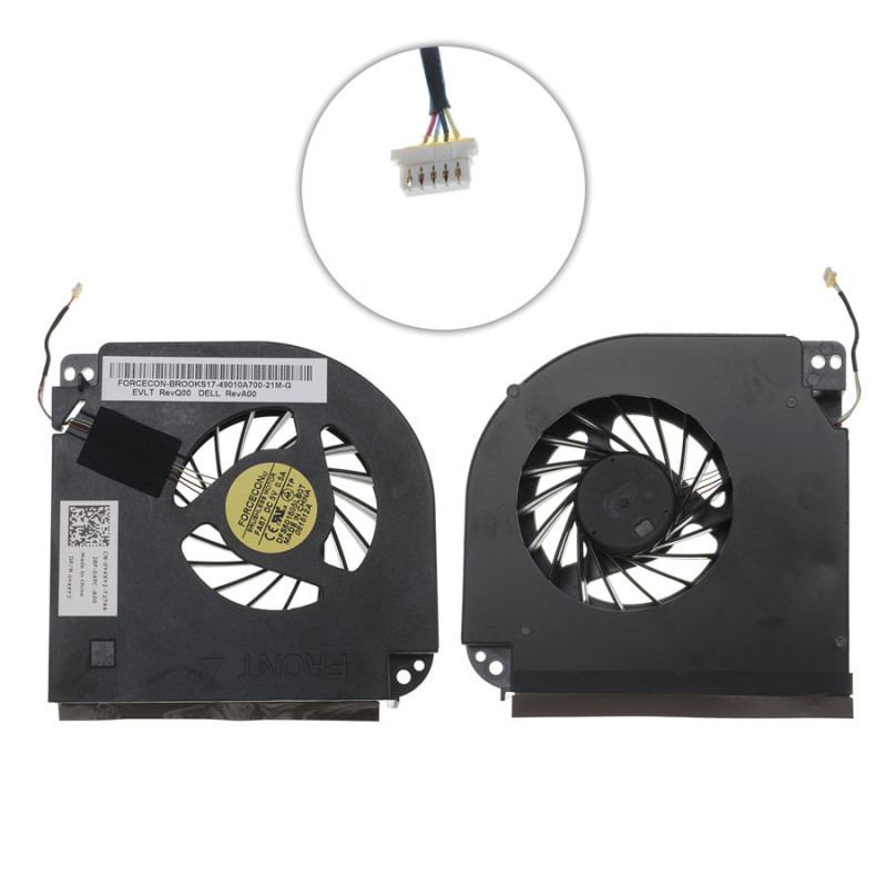 Вентилятор для ноутбука DELL Precision M6600 0Y4XY2 DFS601605LB0T Y4XY2 DFS601605LB0T