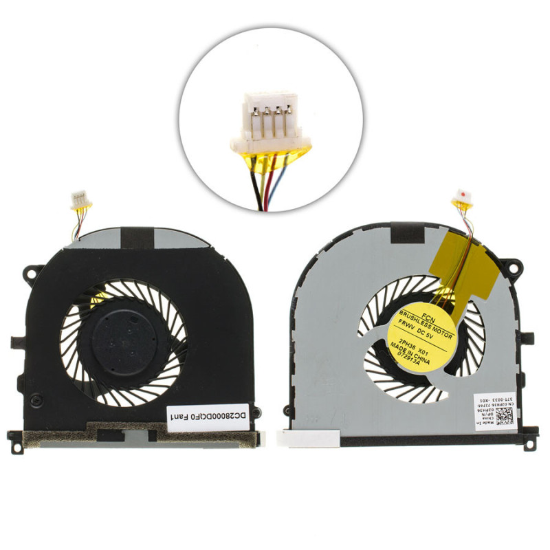 Вентилятор для ноутбука DELL XPS 15 9530 CPU FAN DC 5V 4pin 02PH36 5 V 4 pin