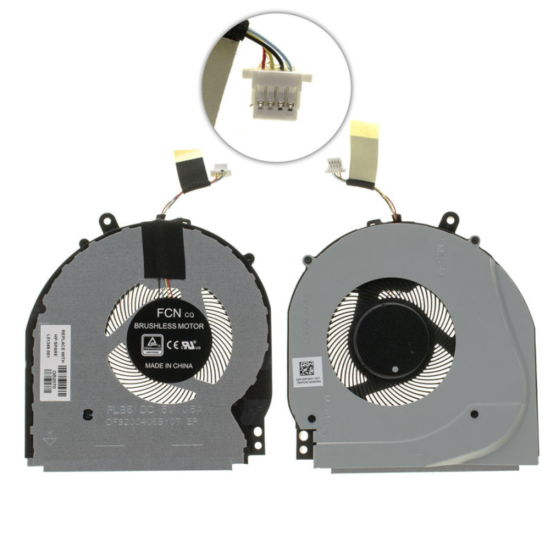 Вентилятор для ноутбука HP Pavilion x360 15-DQ 14-DH L51349-001 DQ 14 DH 15 L51349 Вентилятор для ноутбука HP Pavilion x360 15-DQ 14-DH L51349-001 DQ 14 DH 15 L51349