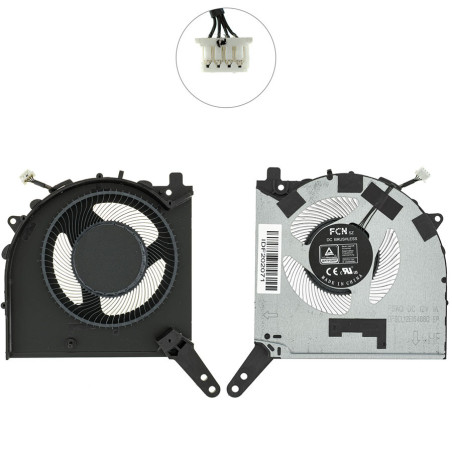 Вентилятор для ноутбука Lenovo Legion 5 15ARP8 12V GPU FAN 5H40S20981 5H40S20982 DFSCL12E16486Q
