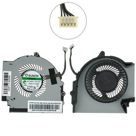 Вентилятор LENOVO ThinkPad E431 E440 E531 E540 DC 05V 0.40A 5 pin BRUSHLESS KSB06105HB-CJ29 KSB06105HB CJ29 04Y1366 04Y1367 05 V