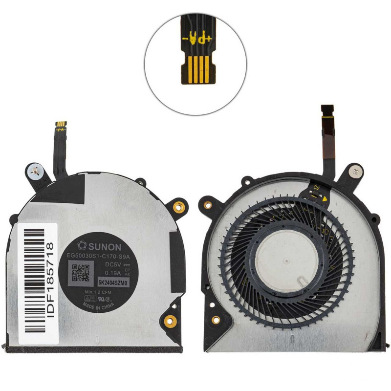 Вентилятор DELL XPS 13 9370 9380 0980WH ND55C69 ND55C70 ND55C19-19A14 EG50030S1-C170 EG50030S1-C180 ND55C19 19A14 EG50030S1