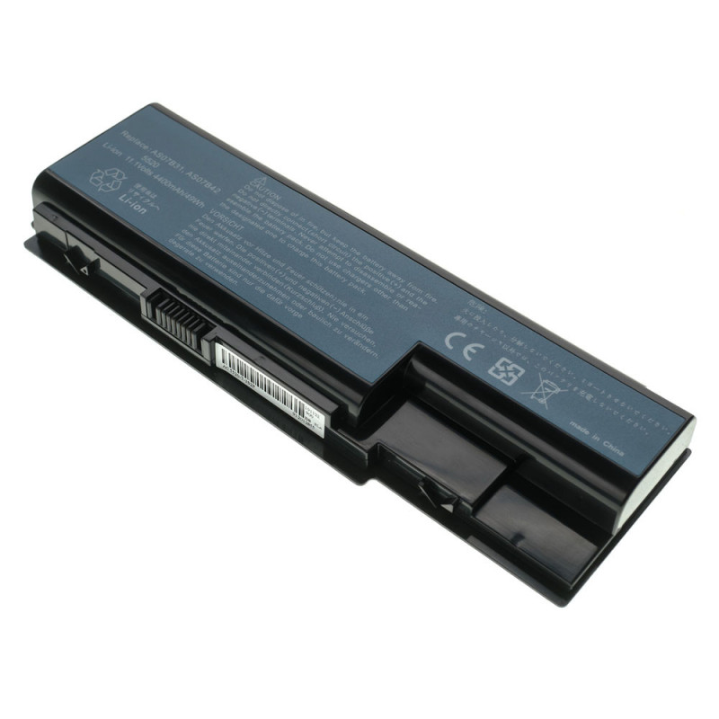 Батарея ACER AS07B31 Aspire 5230 5720 5920 7520 TravelMate 7230 7530 7730 11.1 V 4400 mAh 3UR18650Y-2-CPL-ICL50 934T2180F AS07B