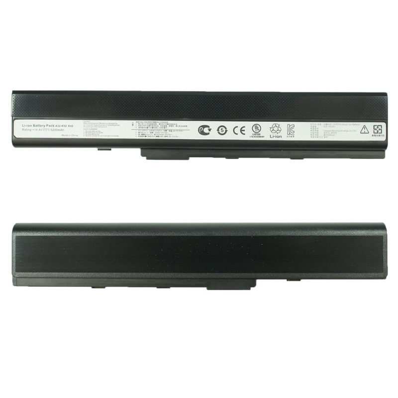 Батарея Asus A32-K52 14.4 V A40 A42 A52 A62 B53 F85 F86 K42 K52 K62 N82 P42 P52 P62 P82 X42 X52 X67 14.4 V 5200 mAh