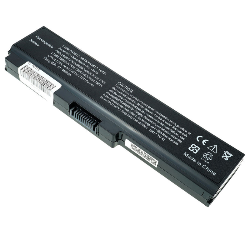 Батарея Toshiba PA3817 Satellite L650 L650D L750 L770 L775 10.8V 4400mAh PA3817U-1BRS PA3818U-1BRS PA3819U-1BRS PABAS230 PA3819