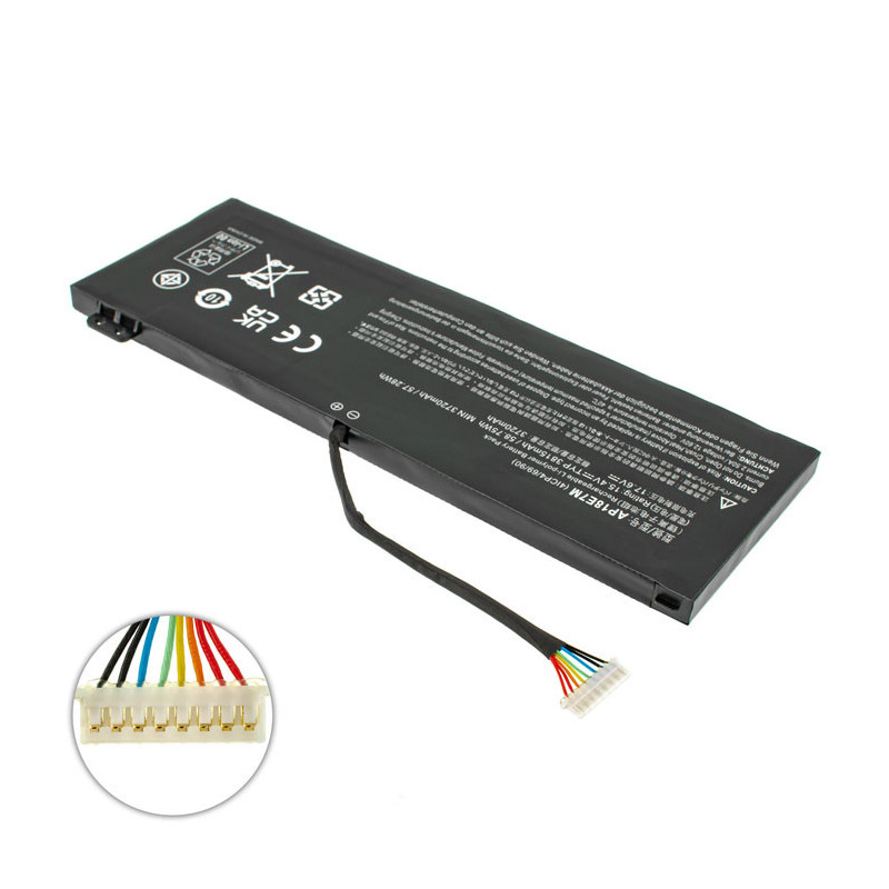 Батарея ACER AP18E7M Aspire A715-74G AN515-54 CN517-71 PT315-51 PT317-53 15.4 V 3815 mAh 58.75Wh KT.00407.007 KT00407009 CN517