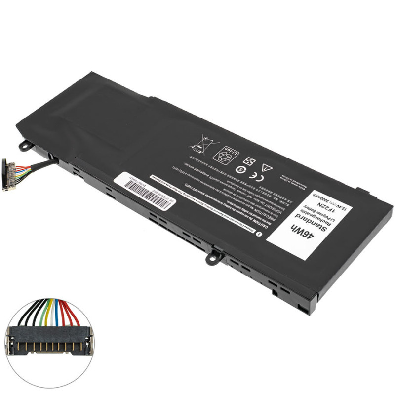Батарея DELL 1F22N Alienware M17 15.2 3000mAh 06YV0V 0JJPFK 3ICP7 4ICP7 K69WH P37E P40E P40E001 P79F P79F001 P82F P82F001 XRGXX