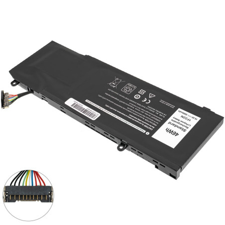 Батарея DELL 1F22N Alienware M17 15.2 3000mAh 06YV0V 0JJPFK 3ICP7 4ICP7 K69WH P37E P40E P40E001 P79F P79F001 P82F P82F001 XRGXX