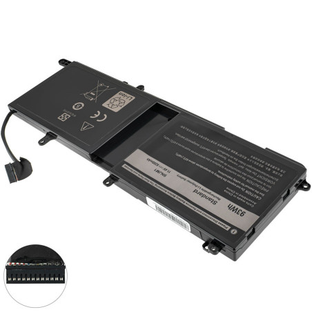 Батарея для ноутбука DELL 9NJM1 Alienware 15 R3 17 R4 11.4V 8200mAh 93Wh 01D82 0HF250 0MG2YH HF250 MG2YH 11.4 V 8200 mAh 93 Wh