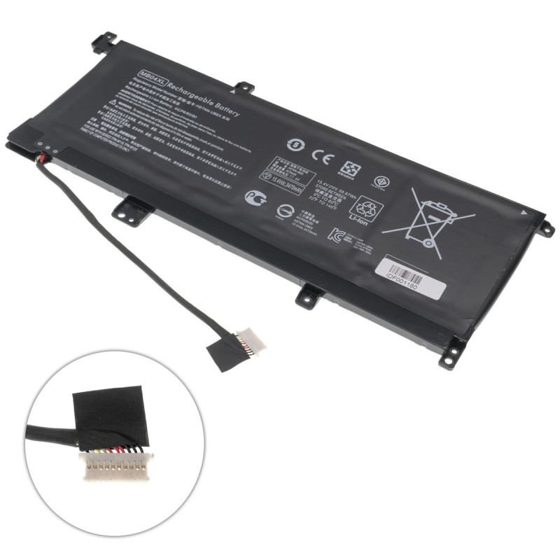 Батарея для ноутбука HP MB04XL Envy 15-AR 15-AQ M6-AR M6-AQ 15.4 V 3470 mAh 55.67Wh 844204-850 843538-541 HSTNN-UB6X HSTNN UB6X