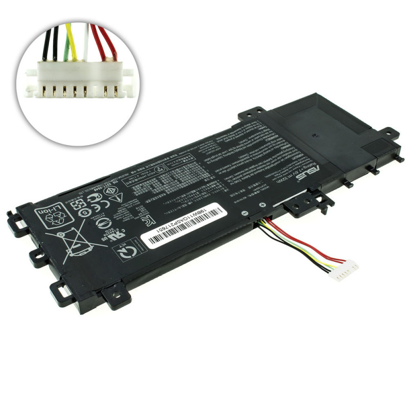 Батарея для ноутбука ASUS B21N1818 X512UA X512UB X512UF 7.6V 4110mAh 32Wh 7.6 V 4110 mAh 32 Wh Батарея для ноутбука ASUS B21N1818 X512UA X512UB X512UF 7.6V 4110mAh 32Wh 7.6 V 4110 mAh 32 Wh