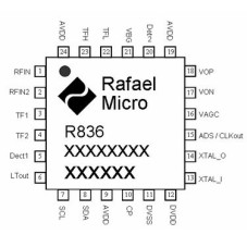 R836 DVB-T2 тюнер QFN-24