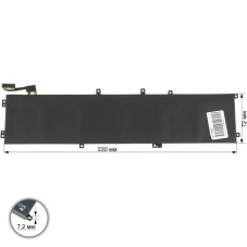 Батарея для ноутбука DELL 6GTPY XPS 15 9550 9560 9570 11.4V 8333mAh 97Wh 5XJ28 11.4 V 8333 mAh 97 Wh