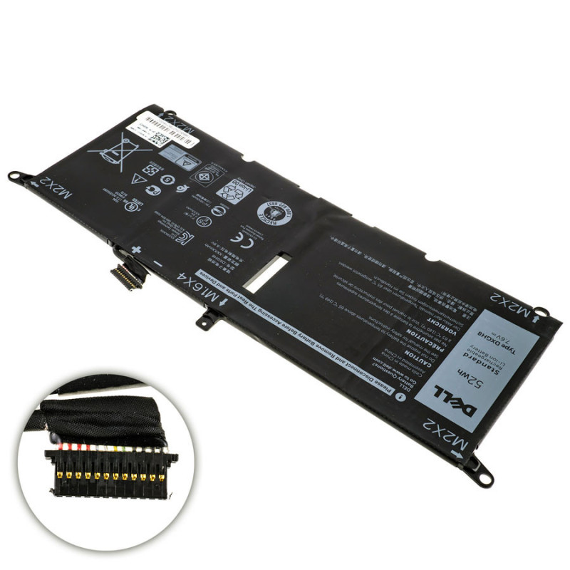 Батарея для ноутбука DELL DXGH8 XPS 13 7390 9370 9380 7.6V 6500mAh 52Wh G8VCF 0H754V G8VCF 7.6 V 6500 mAh 52 Wh