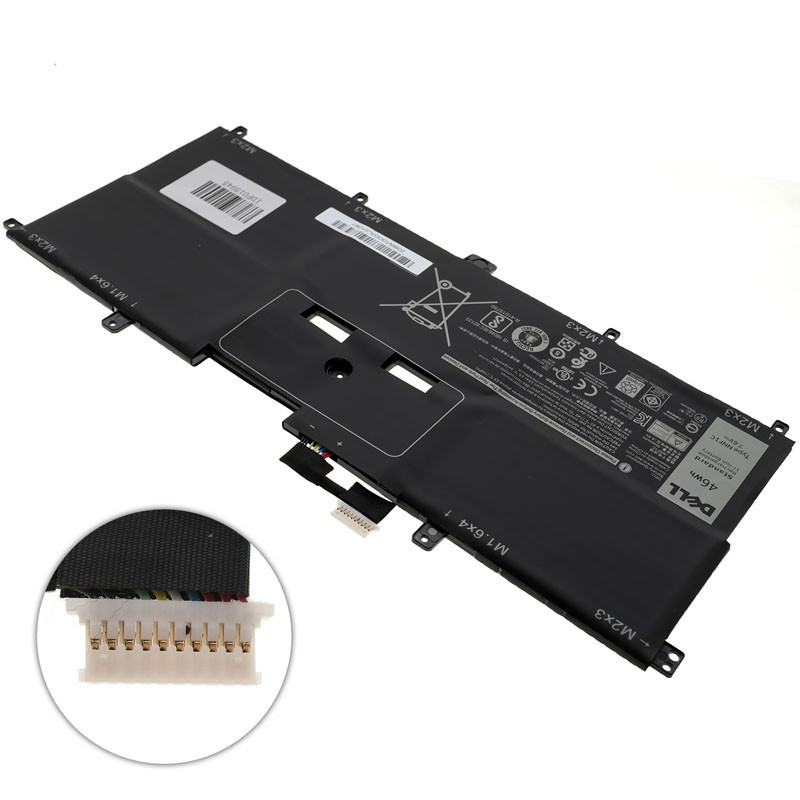 Батарея для ноутбука DELL NNF1C XPS 13 9365 P71G 7.6V 5940mAh 46Wh HMPFH NP0V3 7.6 V 5940 mAh 46 Wh