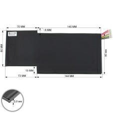 Батарея MSI A4DDR-047FR A4DDR-068XRU A4DDR-073CA A4DDR-074MX A4DDR-201TH A4DDR-208IN A4DDR-229FR A4DDR-256KH A4DDR-258FR A4DDR