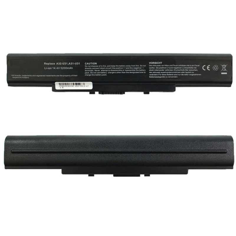 Батарея для ноутбука Asus A42-U31 U31 U41 P31 P41 X35 14.4V 5200mAh 14.4 V 5200 mAh A42 Батарея для ноутбука Asus A42-U31 U31 U41 P31 P41 X35 14.4V 5200mAh 14.4 V 5200 mAh A42