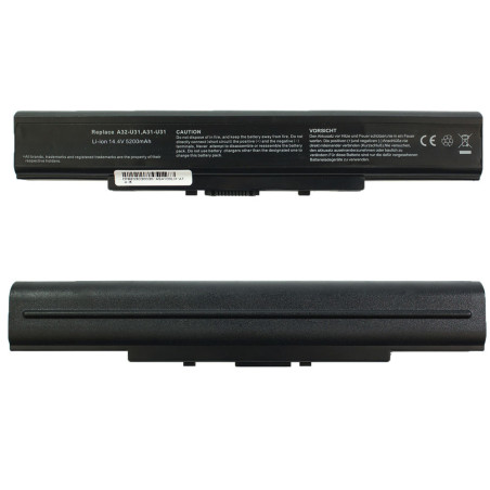 Батарея для ноутбука Asus A42-U31 U31 U41 P31 P41 X35 14.4V 5200mAh 14.4 V 5200 mAh A42