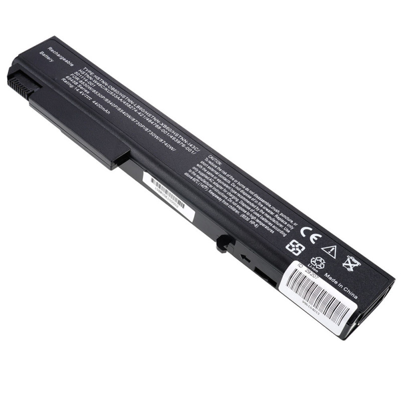 Батарея для ноутбука HP 8530P EliteBook 8530p 8530w 8540p 8540w 8730w 8740w Probook 6545b 14.4 V 4400 mAh HSTNN-LB60 HSTNN-OB60