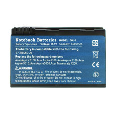 Батарея для ноутбука Acer 3100 Aspire 3103 3104 3690 3692 3693 3694 5100 5101 11.1V 5200mAh 11.1 V 5200 mAh