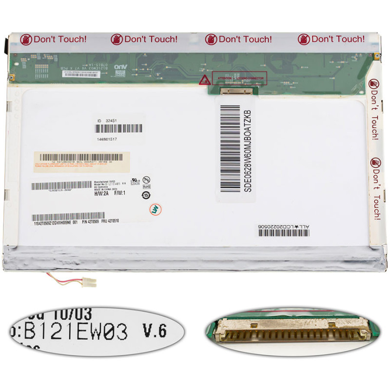 Матриця 12.1 B121EW03 V.6 1280*800 20pin 1CCFL NORMAL