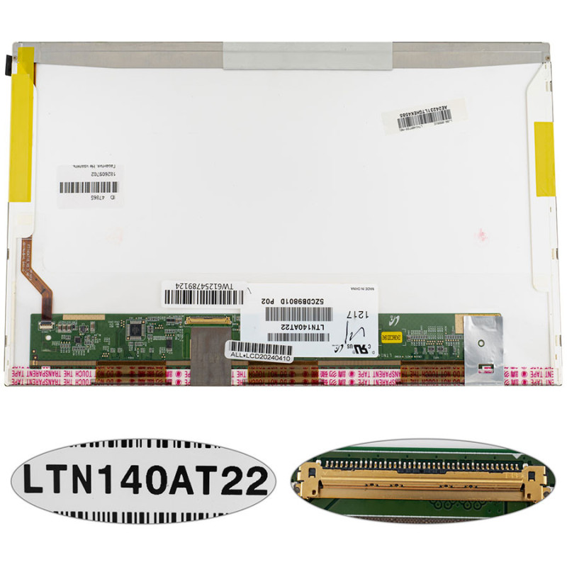 Матрица 14.0 LTN140AT22 1366*768 40pin LED NORMAL