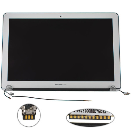 Кришка та матриця в зборі для ноутбука Apple A1466 2012 6pin Silver