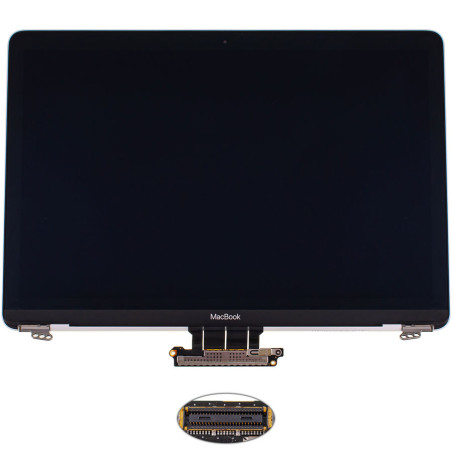 Крышка та матрица в сборе Apple A1534 2016-2017 Silver ОРИГИНАЛ AASP