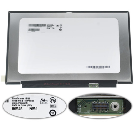 Матриця 14.0 B140HAN03.8 1920*1080 30pin eDP MIPI 300cd/m2 16.2M NTSC IPS LED SLIM