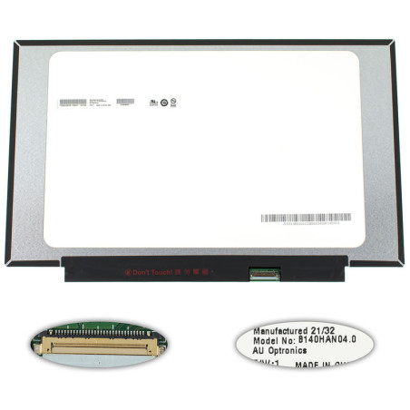 Матриця 14.0 B140HAN04.0 1920*1080 30pin eDP IPS 250cd/m2 NTSC LED SLIM