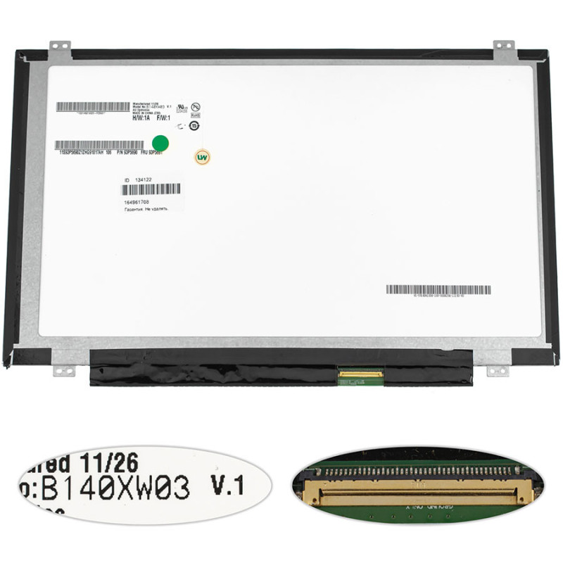 Матриця 14.0 B140XW03 V.1 1366*768 40pin LED SLIM Матриця 14.0 B140XW03 V.1 1366*768 40pin LED SLIM