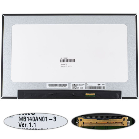 Матрица 14.0 MB140AN01-3 1366*768 30pin eDP LED SLIM