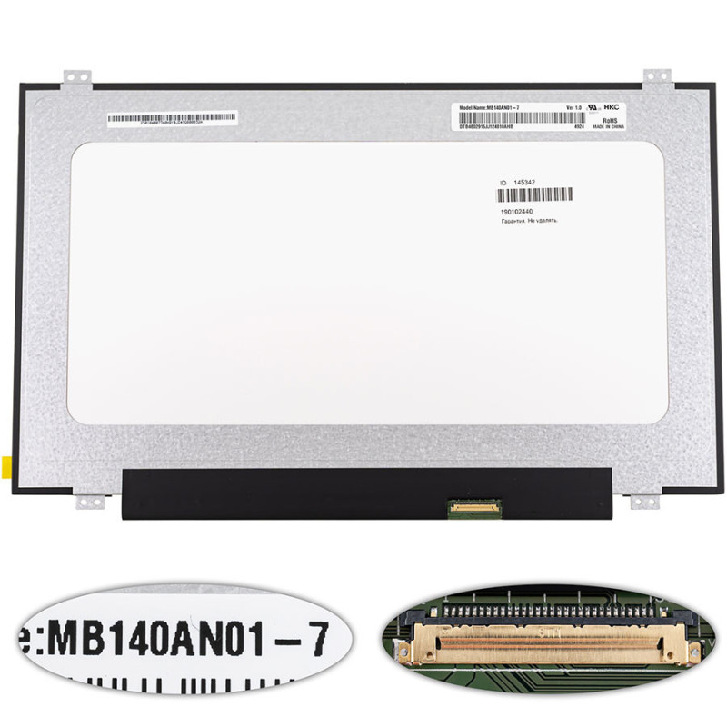Матрица 14.0 MB140AN01-7 1366*768 30pin eDP LED SLIM